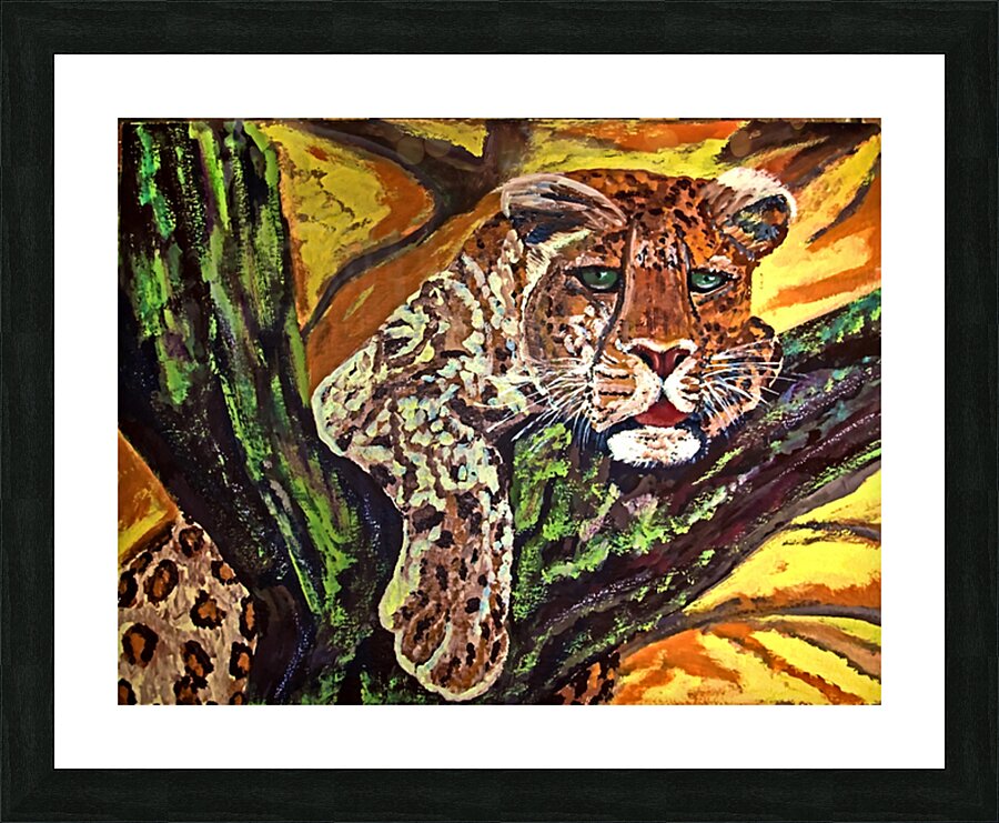 African Art Painting 42 leopard by African Art