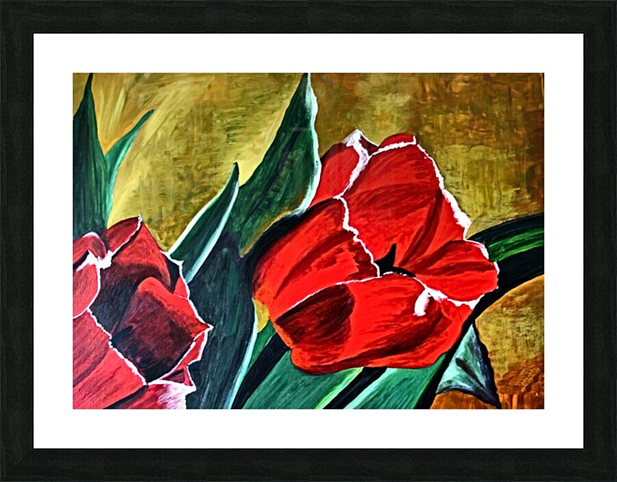 African Art painting 86 flowers by African Art