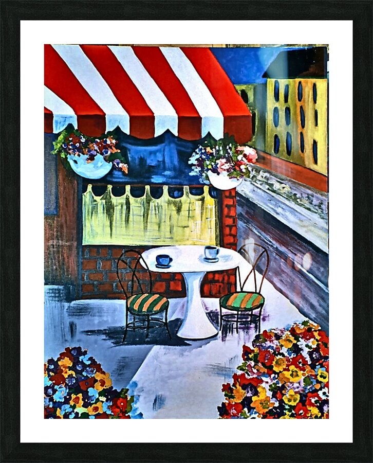 African Art painting 132 cafe by African Art