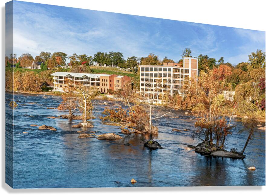 Autumn Along The James River Canvas Print