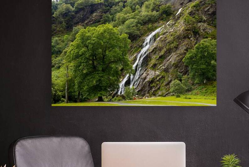 Powerscourt waterfall Enniskerry Co Wicklow Ireland  Circa 2025.Powerscourt Waterfall is the second highest waterfall in Ireland at 121 metres high it is located at the base of Glensoulan on the River Dargle near Enniskerry County Wicklow. Powerscourt is  by Eric Franks