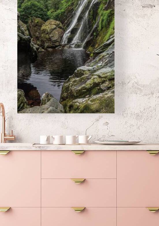 Powerscourt waterfall Enniskerry Co Wicklow Ireland  Circa 2025.Powerscourt Waterfall is the second highest waterfall in Ireland at 121 metres high it is located at the base of Glensoulan on the River Dargle near Enniskerry County Wicklow. Powerscourt is  by Eric Franks