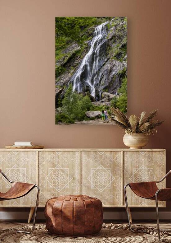 Powerscourt waterfall Enniskerry Co Wicklow Ireland  Circa 2025.Powerscourt Waterfall is the second highest waterfall in Ireland at 121 metres high it is located at the base of Glensoulan on the River Dargle near Enniskerry County Wicklow. Powerscourt is  by Eric Franks