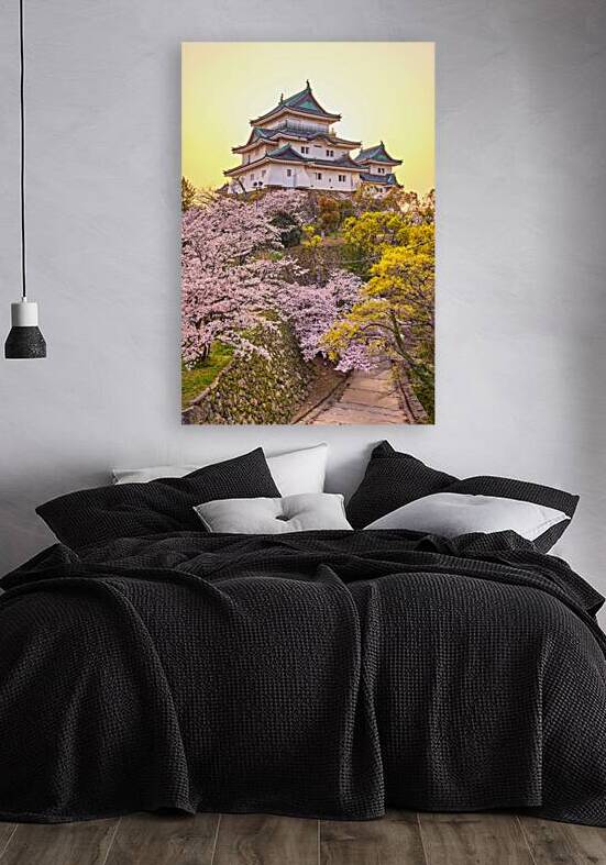 Wakayama castle during cherry blossom Sakura season Japan by Mirko Kuzmanovic