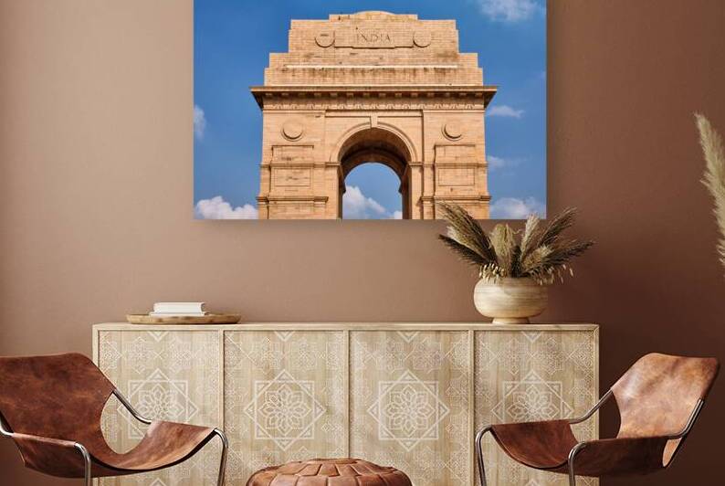 India Gate war memorial in New Delhi India by Mirko Kuzmanovic