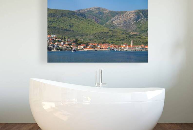 Jelsa old town on the Adriatic island of Hvar in Croatia by Mirko Kuzmanovic