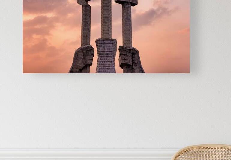 Monument to Party Founding in Pyongyang North Korea by Mirko Kuzmanovic