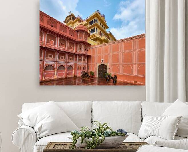 Chandra Mahal and the Sarvato Bhadra courtyard in Jaipur India by Mirko Kuzmanovic