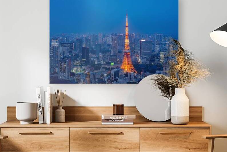 Tokyo Tower and Tokyo cityscape at night view from the Roppongi Hills Mori Tower by Mirko Kuzmanovic