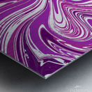 Berries and Cream Acrylic pour Metal print