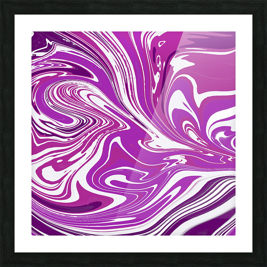 Berries and Cream Acrylic pour Picture Frame print