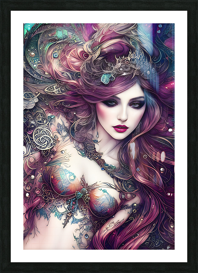 Mermaid 3 Picture Frame print