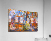 El Marg market and palm Acrylic Print