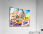 Sellers in village market Acrylic Print