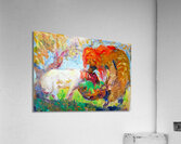 Sheep and child.. Acrylic Print