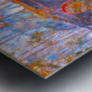 El Marg market and palm Metal print