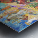 Sellers in village market Metal print