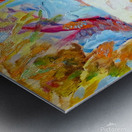 Sheep and child.. Metal print