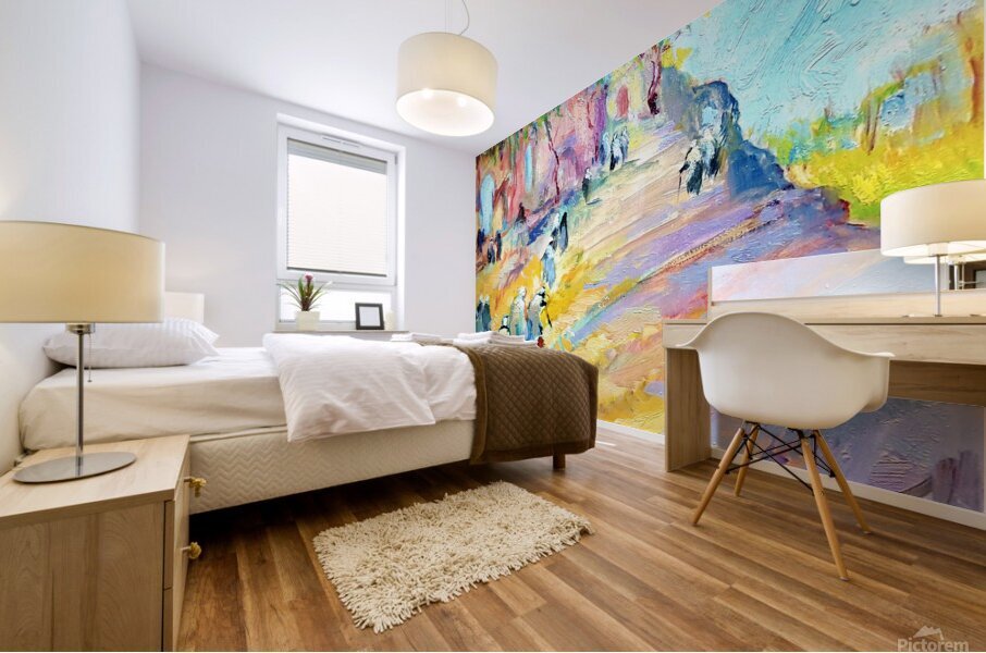 Shrine of El Shaikh. Mural print