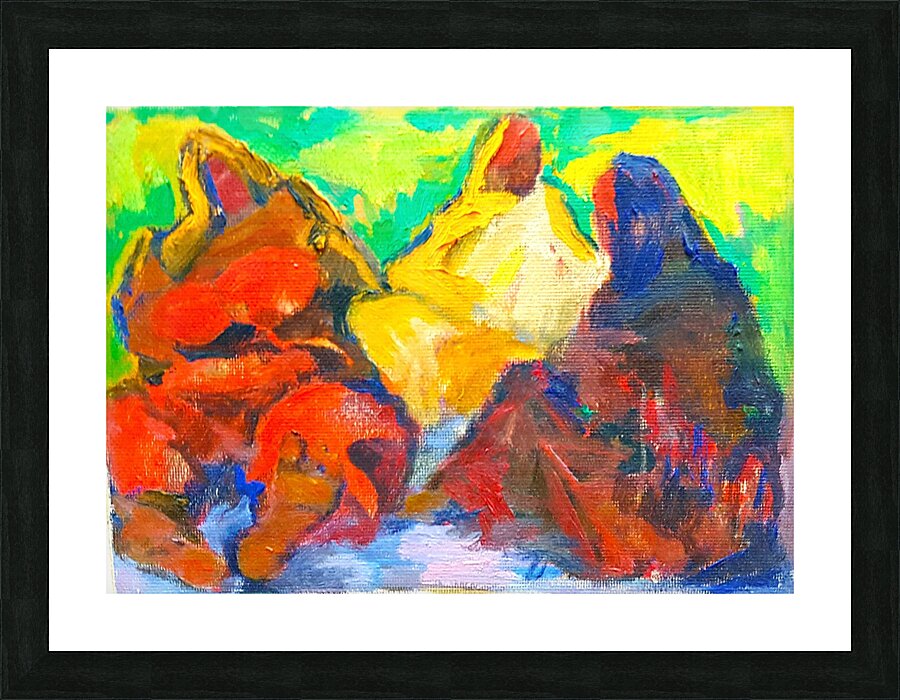 Country farmers. Picture Frame print