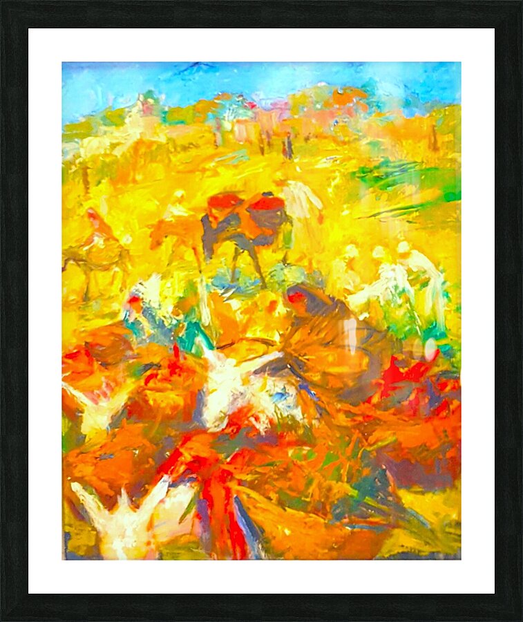 Donkeys and Dates Picture Frame print