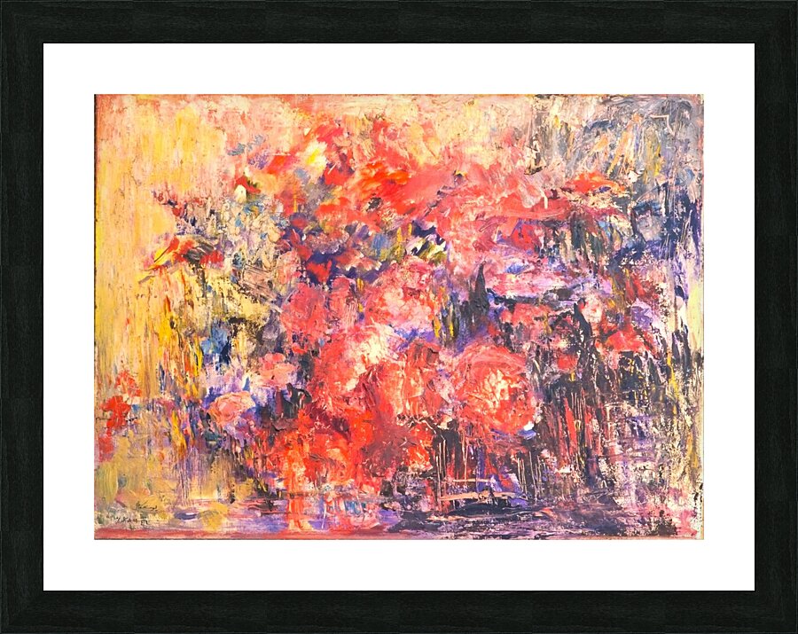 Flowers painting. Picture Frame print