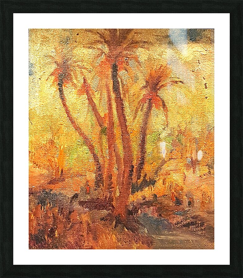 Palm trees.. Picture Frame print