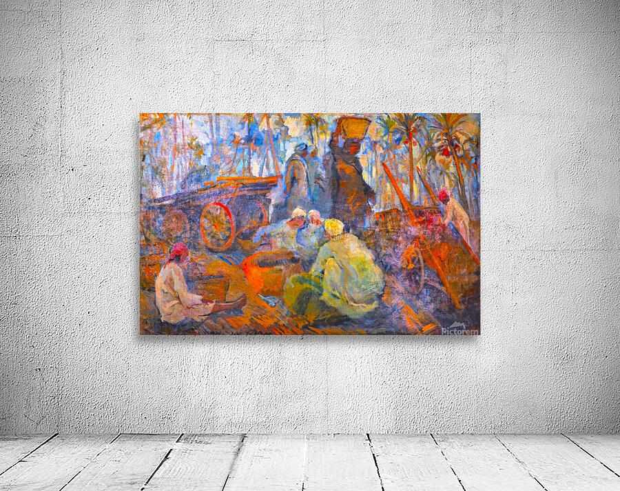 El Marg market and palm Wall Preview