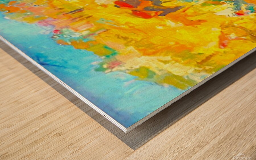 Donkeys and Dates Wood print