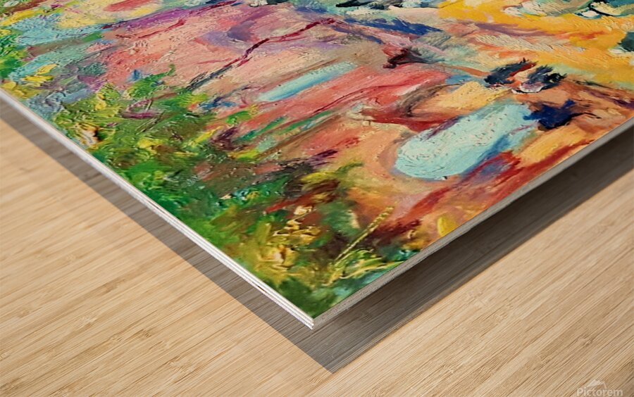 Shrine of El Shaikh. Wood print