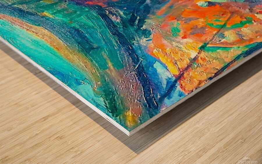 Tent for farmers Wood print