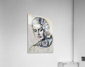 ArtXcl 319 woman face flowers Acrylic Print