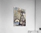 ArtXcl 327 Rock with tree boat Acrylic Print