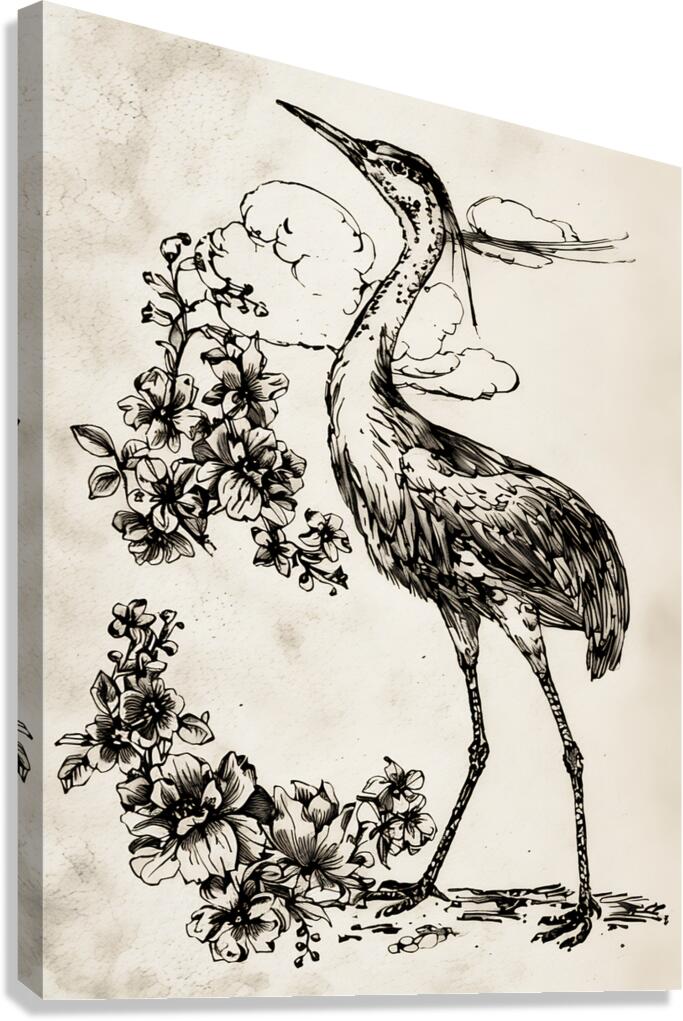 ArtX 516 crane Canvas Print