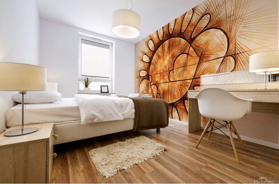 ArtXcl 411 sun-rays Mural print