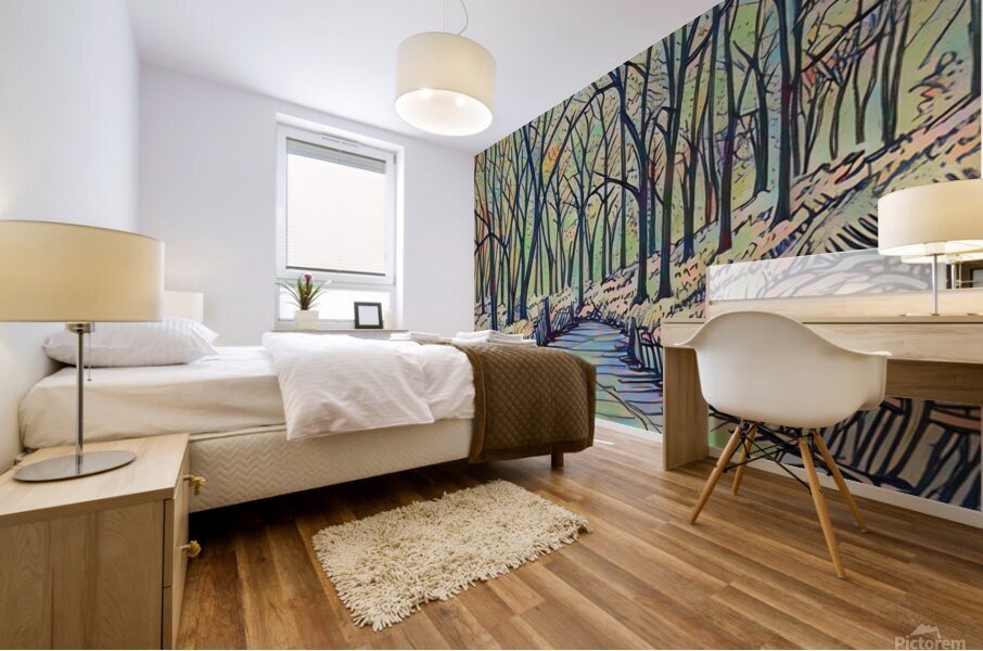 ArtXcl 408 forest-walk Mural print
