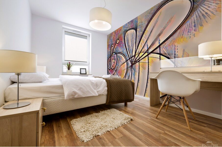 ArtXcl 303 bee pencil sketch Mural print