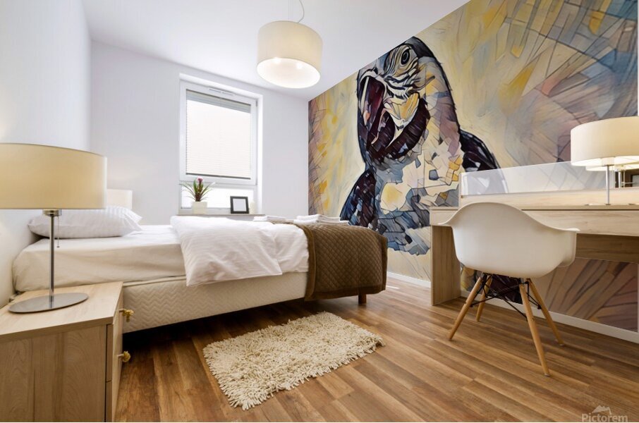 ArtXcl 311 Macaw Perrot pencil sketch Mural print