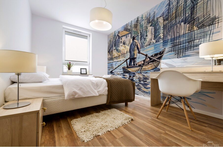 ArtXcl 321 boat lake Mural print