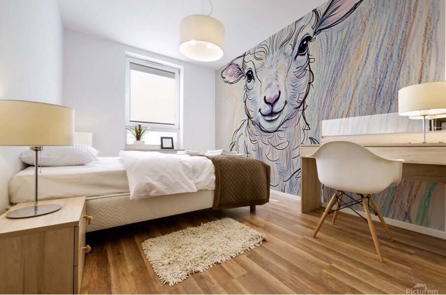 ArtXcl 373 baby lamb Mural print