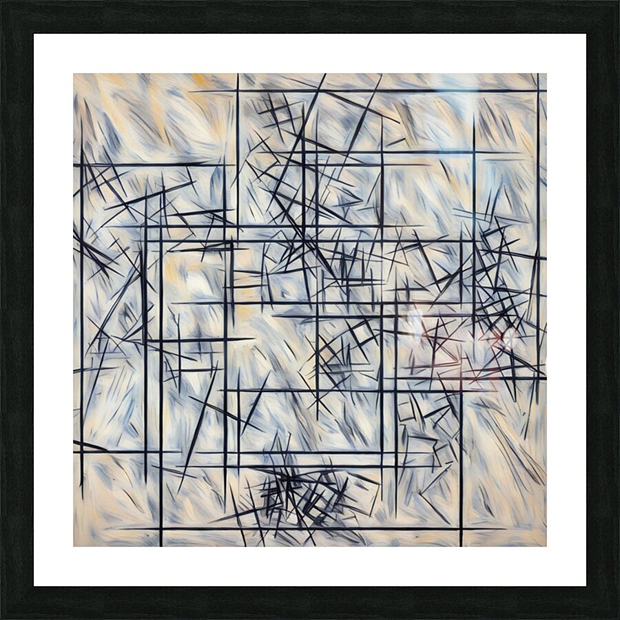 ArtXcl 360 scribbles-lines Picture Frame Printing