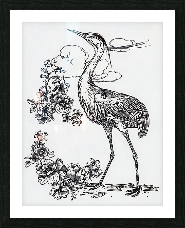 ArtX 10 crane Picture Frame Printing
