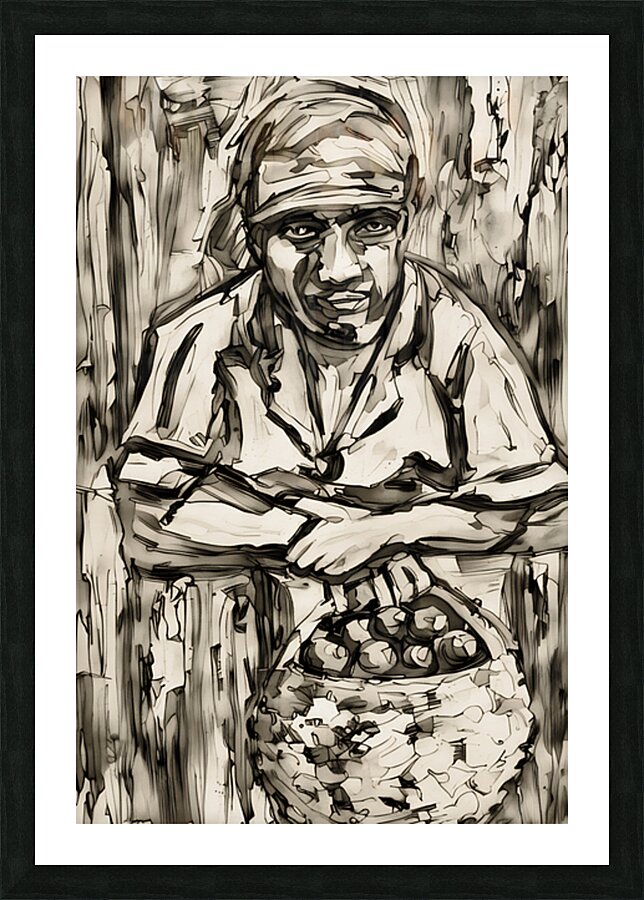 ArtX 505 African Art Picture Frame Printing