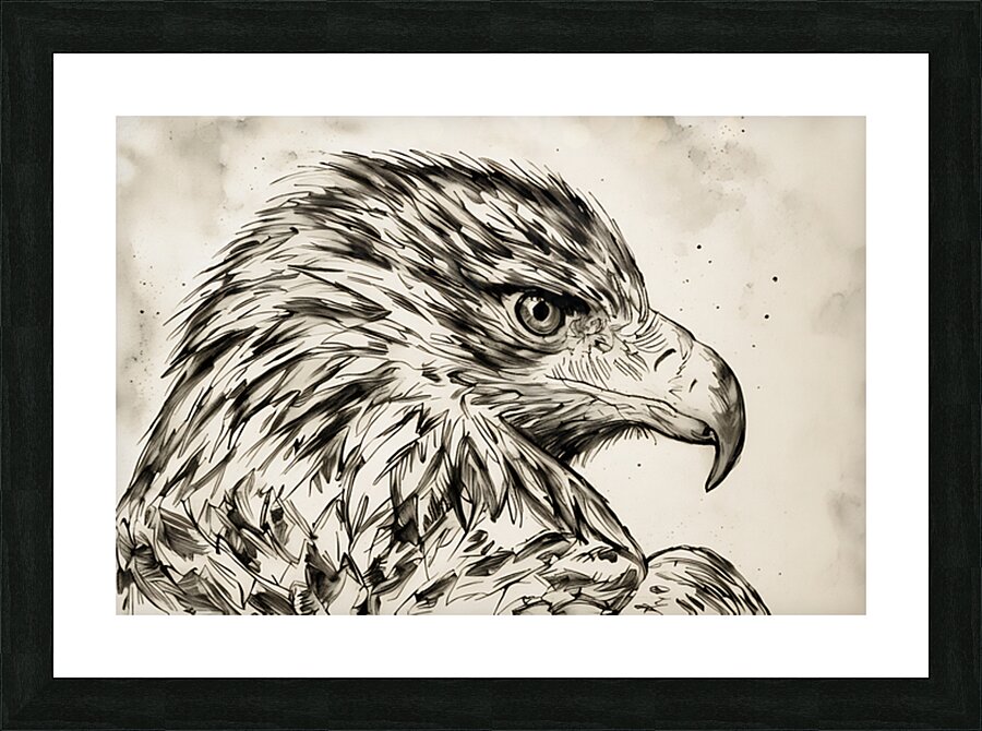 ArtX 534 eagle face Picture Frame Printing