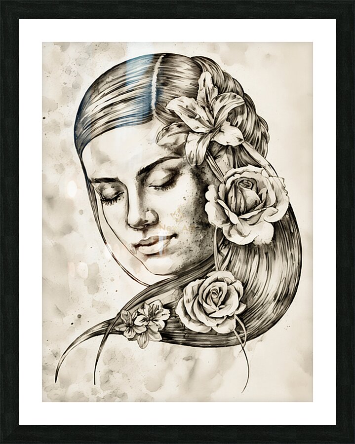 ArtX 539 woman Picture Frame Printing