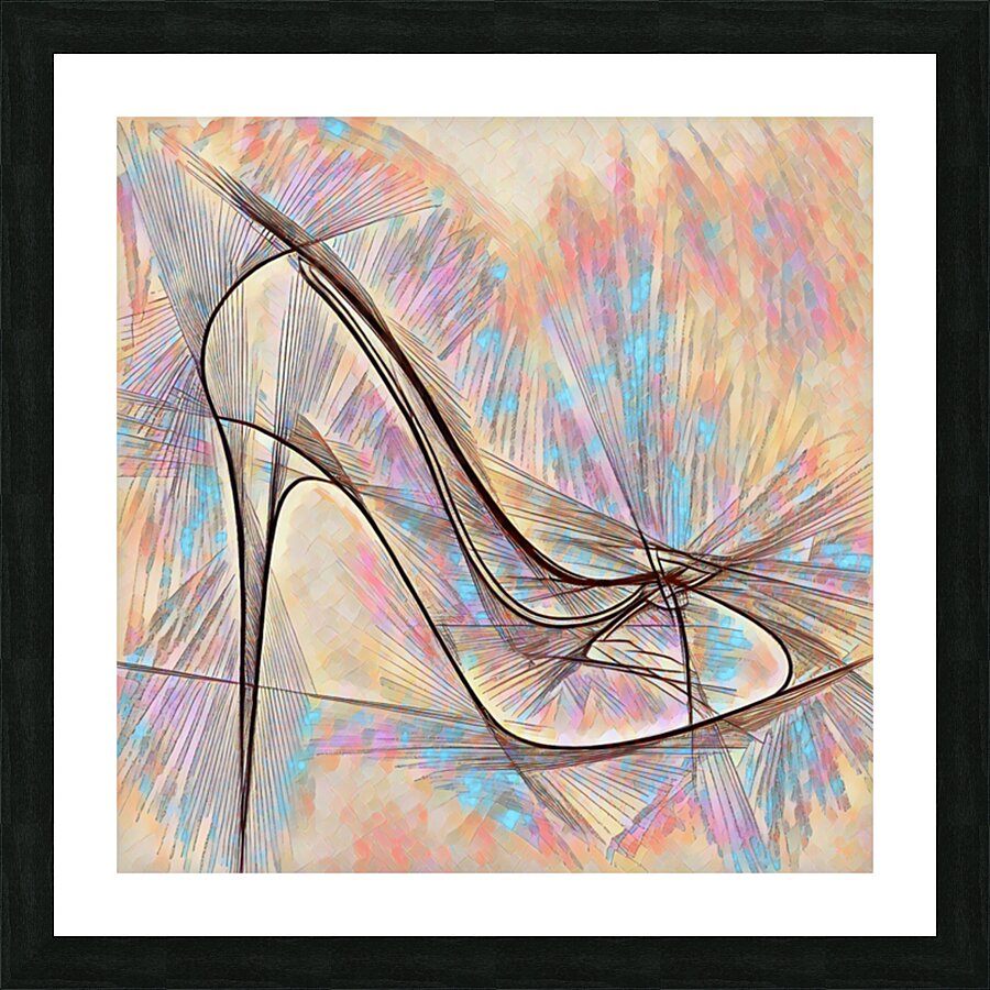 ArtXcl 305 shoe1 pencil sketch Picture Frame Printing