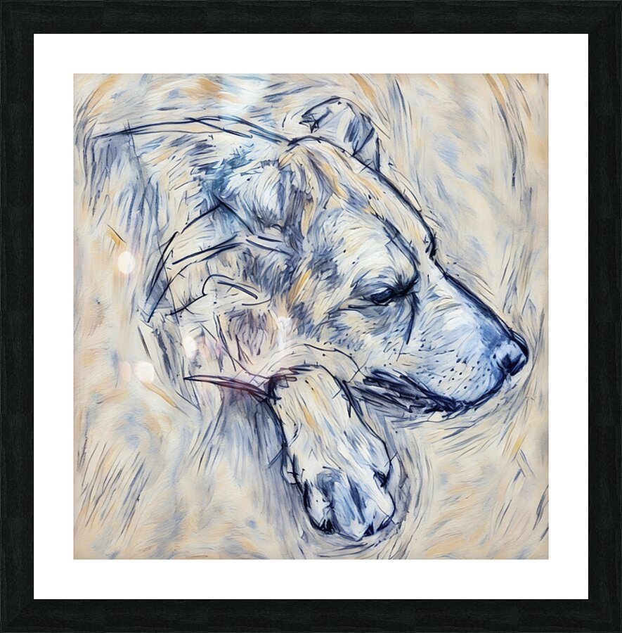 ArtXcl 314 dog Petre Picture Frame Printing