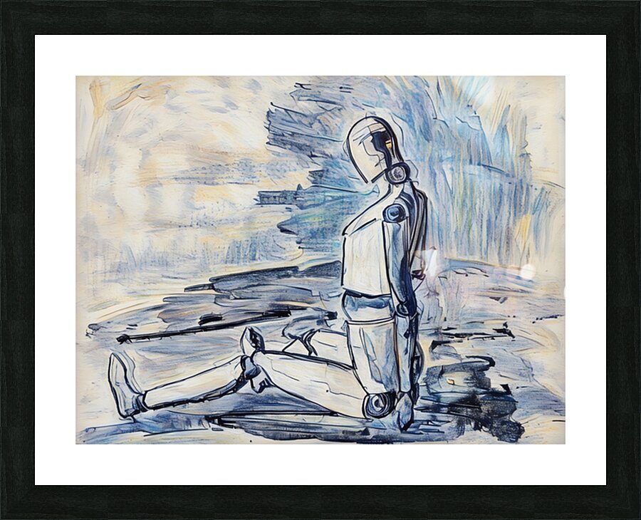 ArtXcl 313 Robot - Doll Petre Picture Frame Printing