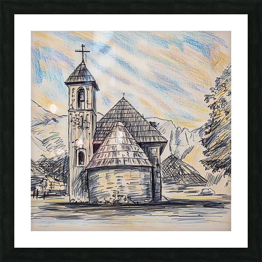 ArtXcl 328 church albania Picture Frame Printing