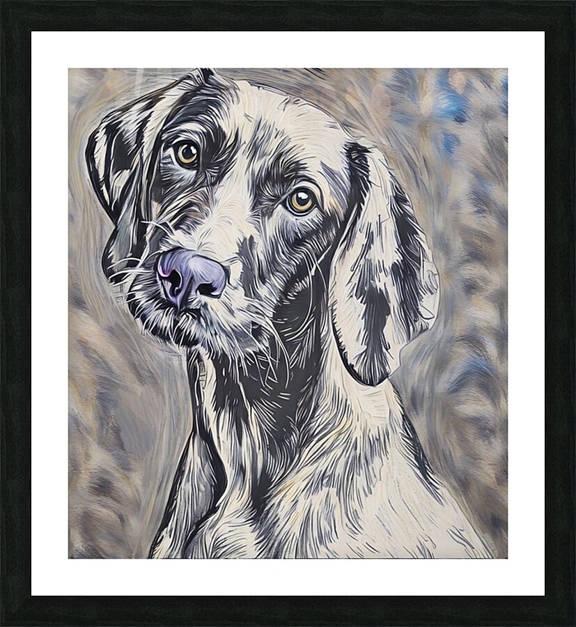 ArtXcl 324 Dog face Picture Frame Printing